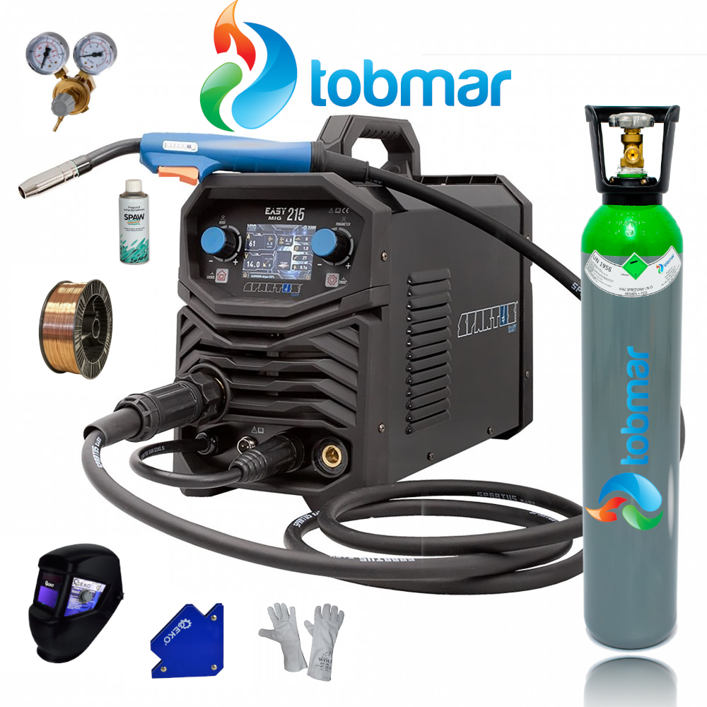 Migomat inwertorowy spawarka SPARTUS Easy MIG /MAG/MMA/TIG 3w1 ZESTAW