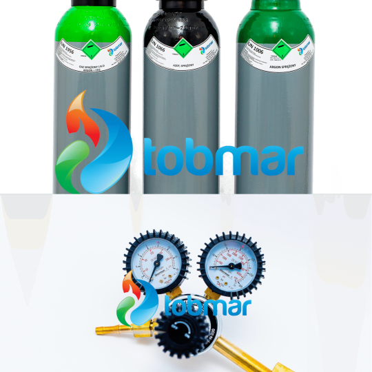 ZESTAW PEŁNA NOWA BUTLA + REDUKTOR MIX 8L 150 BAR (ARGON 82% + CO2 18%)